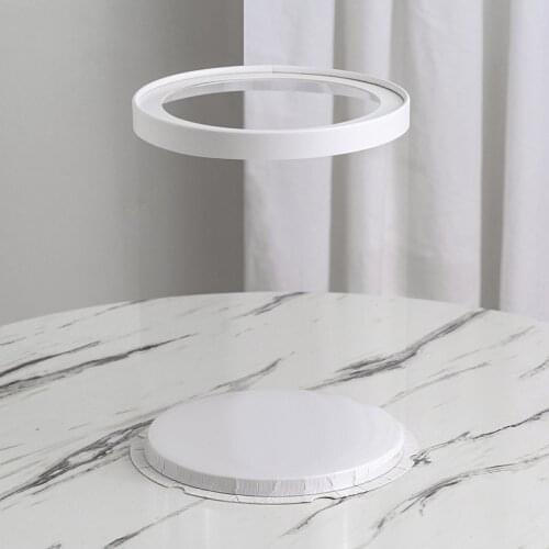 2 pcs 26*32cm Clear Lid See Through Round Cake Box Clear Bakery Package caja de pastel redonda