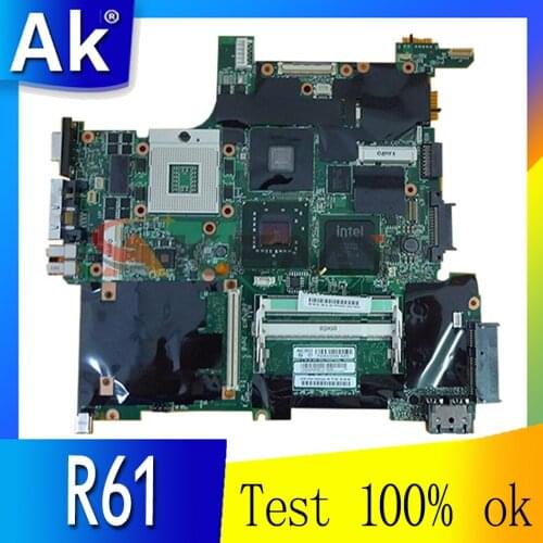 Akemy FRU 04w6537 Brand Laptop Motherboard for LENOVO IBM thinkpad R61 T61 14.1 PM965 Quadro NVS 140M graphics update