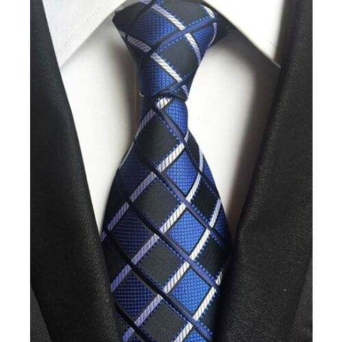 8cm Men Formal Tie Fashion Plaids Grids Necktie