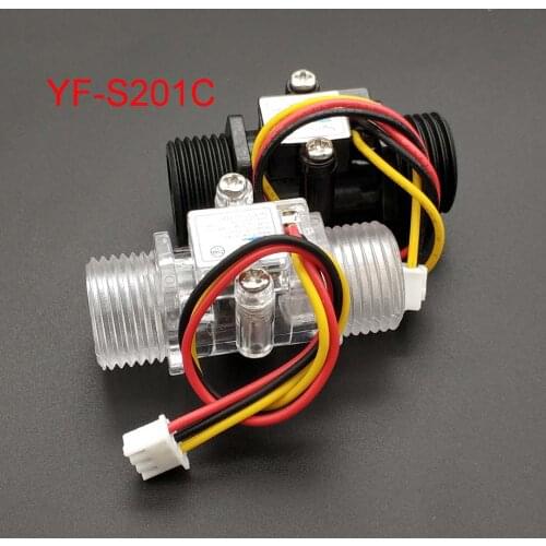 Water Flow Meter Flowmeter Hall Flow Sensor Indicator Counter Caudalimetro G1/2 0.5-25L/min 1.2MPa F=6*Q Flow Sensor