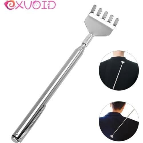 EXVOID Adjustable Stainless Pen Clip Massage Relaxation Stainless Steel Sex Shop Portable Back Scratcher Sex Toys for Couples