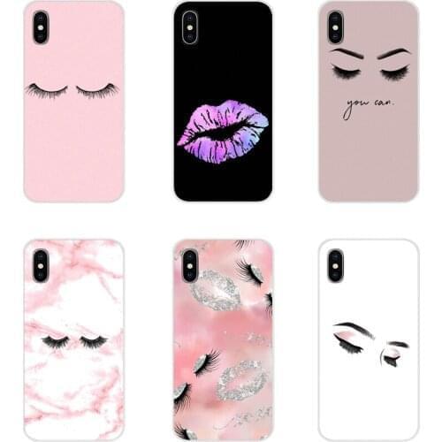 Eyelash Makeup Lip For Huawei Honor 4C 5C 6X 7 7A 7C 8 9 10 8C 8S 8X 9X 10I 20 Lite Pro Accessories Phone Cases Covers
