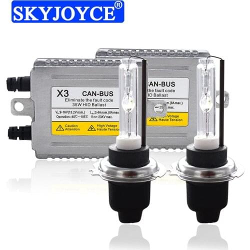 SKYJOYCE 35W Cnlight Canbus HID Auto Kit DLT X3 Canbus HID Ballast 4300K 6000K 8000K H1 H7 H11 9012 D2H 35W Cnlight HID Bulb