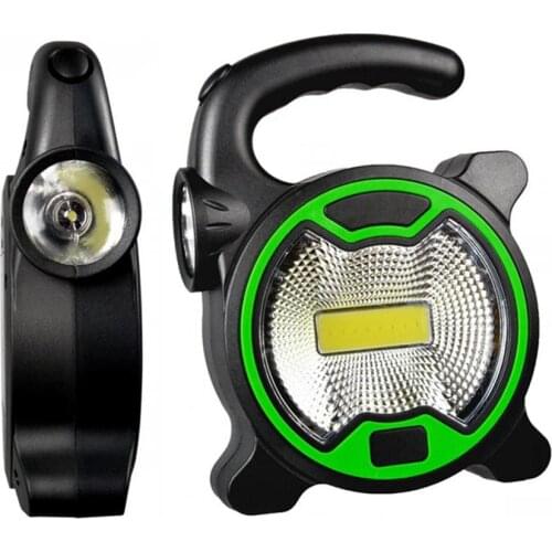 Outdoor Camping Lighting COB LED Portable Spotlight Searchlight Mini Lantern Handheld Work Light Flashlight for Camping Lawn
