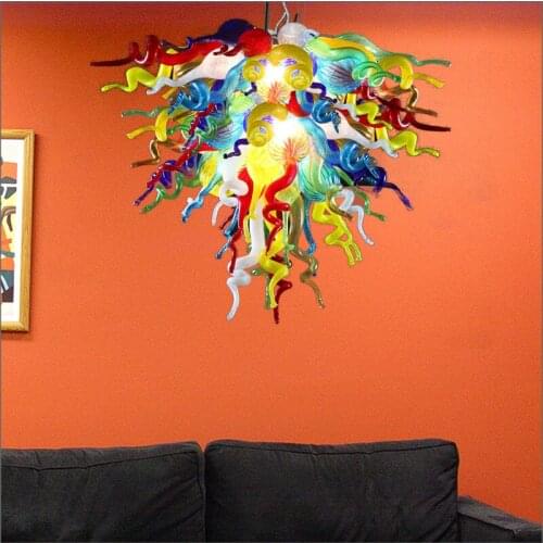 Unique Design American Chihuly Style Hand Blown Glass Chandeliers Amazing Modern Blown Glass Chandelier Hanging Ceiling Lamps