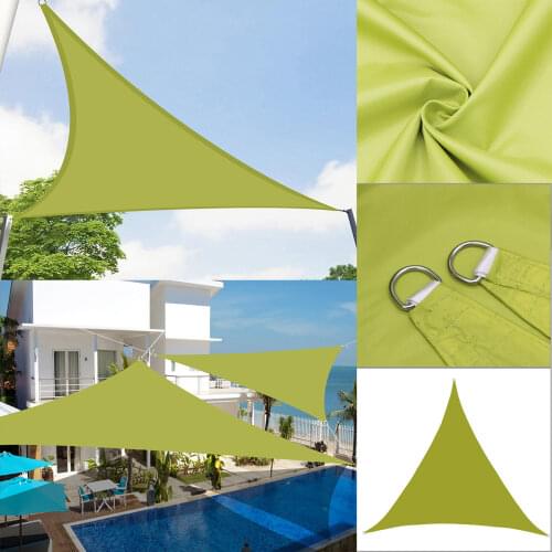 2.4X2.4X2.4M 4200D Waterproof Regular Triangle Shade Sail Garden Terrace Canopy Swimming Camping Yard Sail Awning Garden Parasol