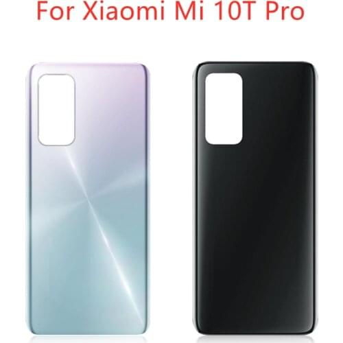For Xiaomi Mi 10T Pro Battery Back Cover Rear Door Housing Side Key Replacement Repair Spare Parts