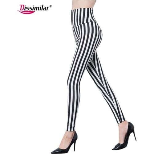 Free Shipping Lady High-Waist Vertical Striped Stretchy Elastic Cross Leggings Houndstooth Pants XS/S/M/L/XL