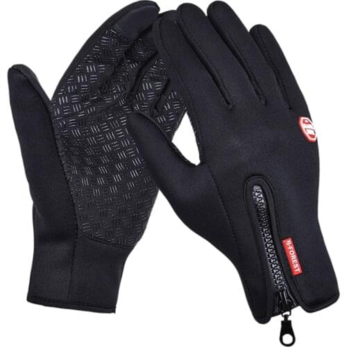 1 Pairs Winter Gloves Outdoor Keep Warm Glove Windproof Non-slip Thermal Touching Screen Gloves For Sport Bike Riding Gauntlets