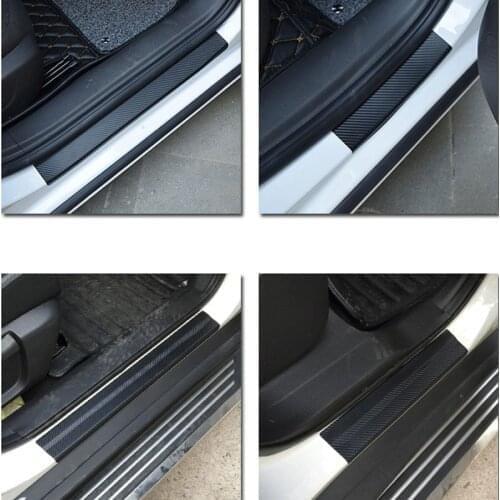 4 pieces of car threshold protection stickers for Ford Focus Fusion Escort Kuga Ecosport Fiesta Falcon EDGE/Explorer/EXPEDITION