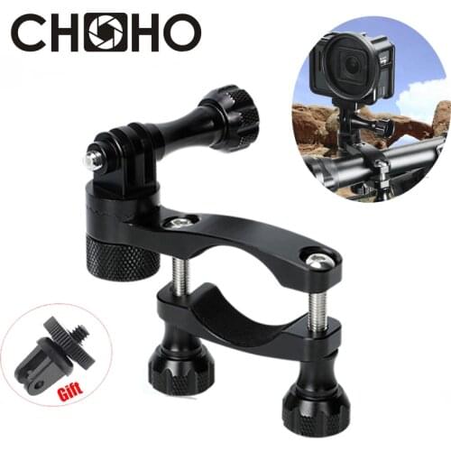 Bike Aluminum Mount 360 CNC Bicycle Handlebar Motorcycle Holder for Gopro Hero 9 8 7 6 5 4 SJCAM Xiaomi Yi 4K Camera Accessories