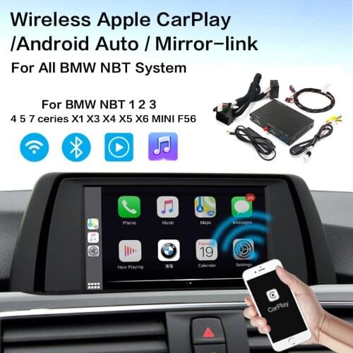 Wireless Carplay MMI Android auto interface box For BMW Series 3 F30 F31 F34 Series 4 F32 F33 F36 NBT MuItimedia IOS