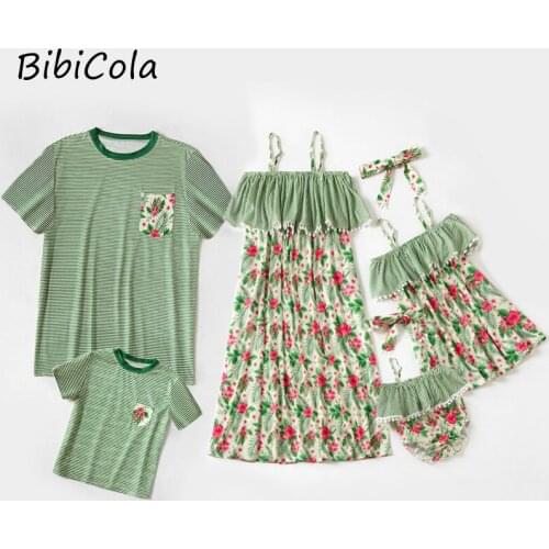 Одинаковые платья для мамы и дочки BibiCola China At AliExpress