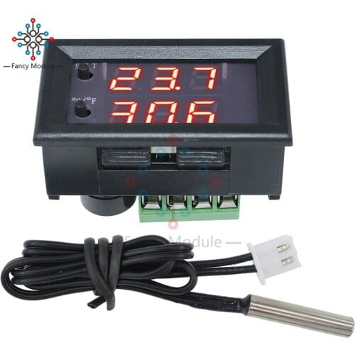 DC 12V LED Thermostat W1209WK Digital Temperature Controller Smart Temp Sensor Board Module + Waterproof NTC Sensor