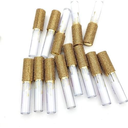 Custom Diamond Eyelash Glue Private Label Lash Glue Latex Free Glitter Lashes Adhesive Waterproof Eyelashes Glue
