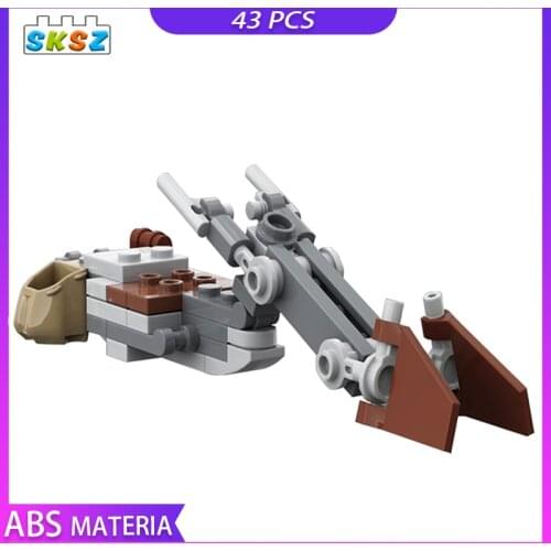 43pcs MOC Star Series Diy Building Blocks Speeder Bike Moc Bricks Kid Toy Children Brithday Gift for Star Space Children Toys