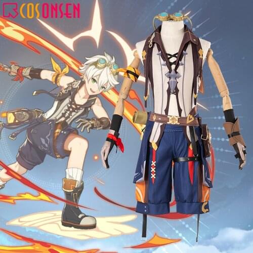 COSPLAYONSEN Genshin Impact Bennett Cosplay Costume Bennett Halloween Outfit Full Set