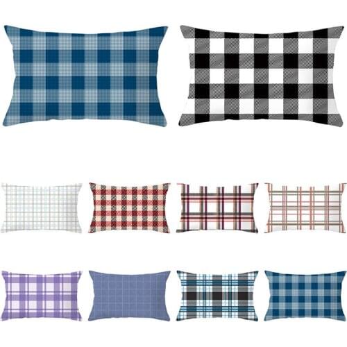 Geometry Cushion Cover 30x50 Polyester Pillowcase Decorative Sofa Cushions Pillowcover Home Decor Black Yellow Pillow Cases