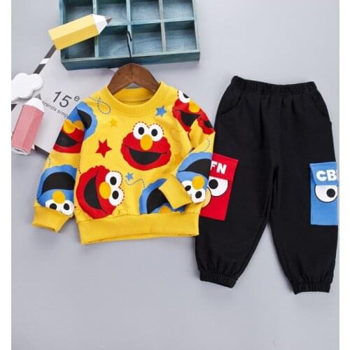 Boys Clothes Fashion Clothes Girls Suit Set New Casual Hot Sale Kids Costume Boy Girl Clothing Set T-shit + Black Pants Children
