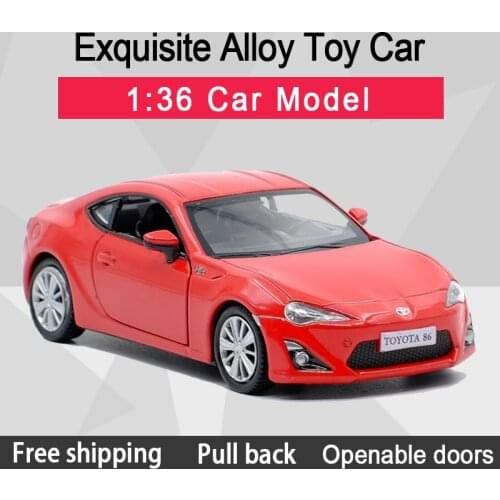 RMZ CITY 1:36 86 Sports Car Multicolour Alloy Diecast Car Model Toy With Pull Back For Children Gifts Toy Collection