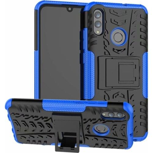 For Huawei Y5 Y6 Y7 Pro 2019 P Smart Case Silicone Armor Bumper Shockproof Stand Cover For Honor 10 Lite 8A 8C 8S 8X Max Y9 2018