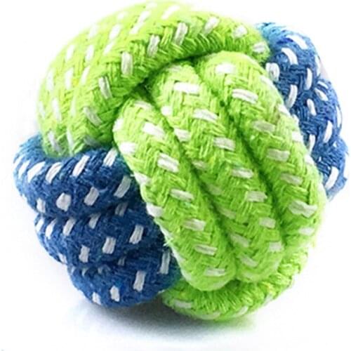 Chew Teething Toys Cotton Dog Rope Toy Knot Puppy Pet Palying Ball for Small Medium Large Dogs Pet Supplies Teeth Cleaning Toys