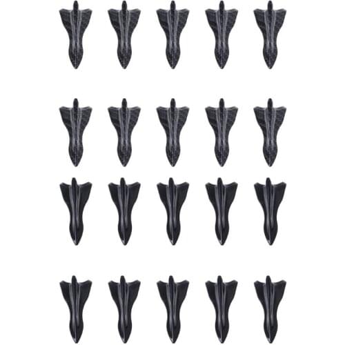 10Pcs Universal EVO-Style Pu Rear Roof Shark Fins Spoiler Shark Fin Diffuser Vortex Generator Car Roof Spoiler Bumper0