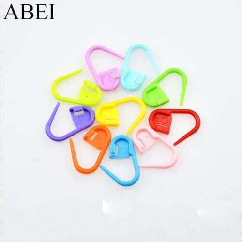 100pcs/lot Knitting Tools Platick Markers Crochet Locking Stitching DIY Accessories
