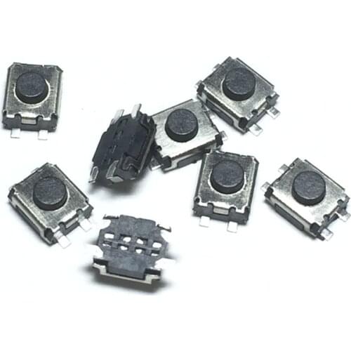 1000pcs/lot Micro button tact switch 4 pin SMD Little Turtle 3x4x2MM 3*4*2MM Double spring