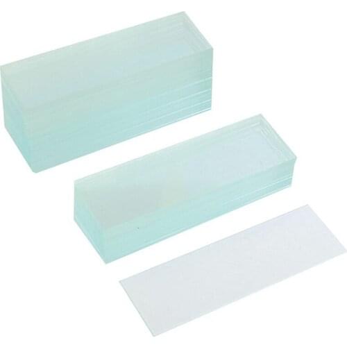50 Pcs Pre-cleaned Microscope Blank Glass Slides 1x3 inch
