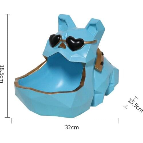 Home Decoration Accessories 3D Dog Statue Storage Box Figurine Home Room Decor Desk Sculpture Ornament Wedding Party Decorations
