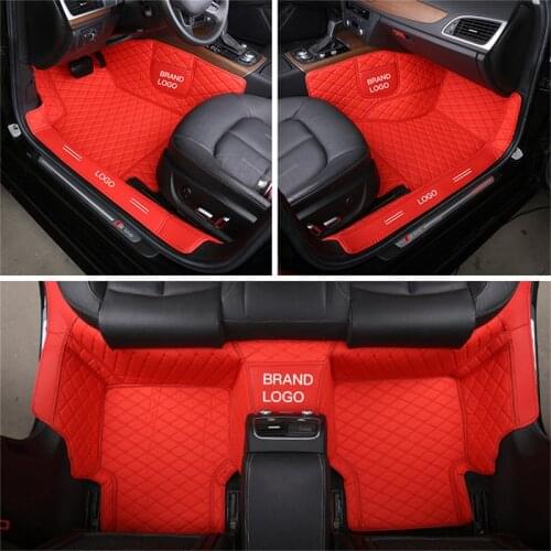 Custom Fit Car Floor Mats Accessories Interior Single Layer For 5 Seaters Peugeot 207 2008 308 407 Mini Cooper Mazada 3 CX5