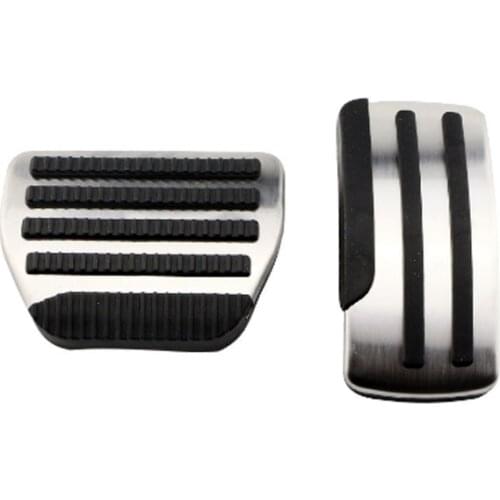 Car Stainless Steel Gas Brake Pedals AT Pedal Cover for Nissan X-trail T31 2010-2013 Qashqai J10 2012 - 2015 Teana 2010 - 2014