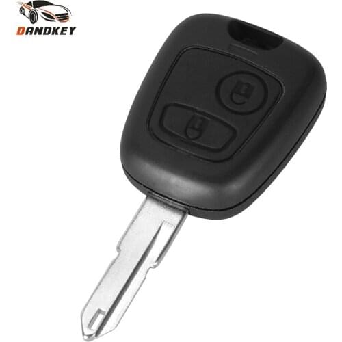 Dandkey 10X 2 Buttons Remote Car Key Case Shell Cover For Citroen C2 C3 Xsara PicassoFor Peugeot 206 306 406 Fob Cover key shell