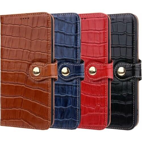 100% Genuine Crocodile Pattern Leather Natural Skin Cover Flip Phone Case For Iphone 11 Pro Max X Xs Xr 7 8 Plus Iphone7 Iphone8