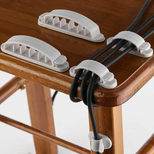 10Pcs Cable Reel Clip Organizer Cord Management Desktop Clip Wire Holder