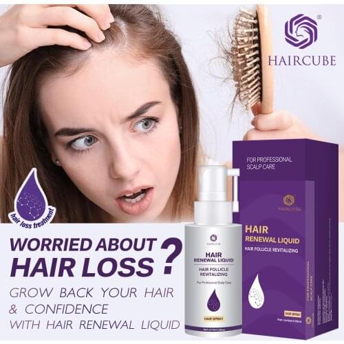 HAIRCUBE Fast Hair Growth Essence Spray Stop Hair Loss Liquid Damaged Treatment Help for Hair Care Repair Growing Men Woman