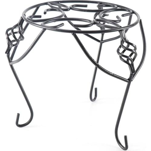 Wrought Iron Potted Plant Standing Flower Pot Shelf Display Stand Garden Plant Stand Balcony Home Decoration Stand