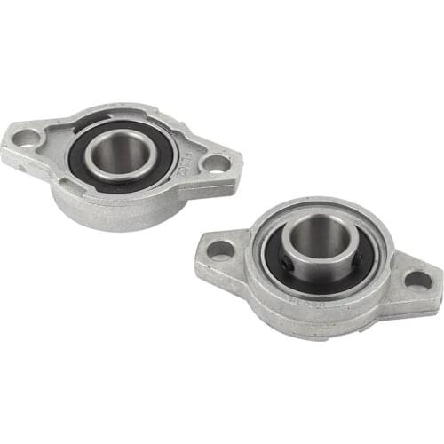 LBER KFL002 FL002 Self Aligning Pillow Block Flange Bearing 15mm 2PCS