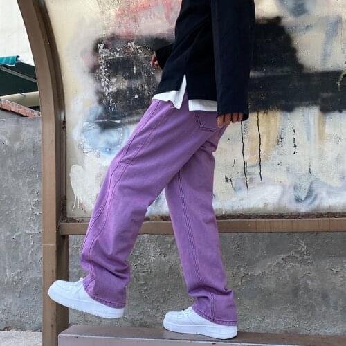 LUCLESAM Loose Jeans For Men