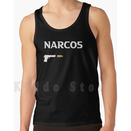 Serie Tank Tops Vest 100% Cotton Series Gangster Series Trafficker Bullet Gun Cult Series Classqiue Series Netflix Pablo