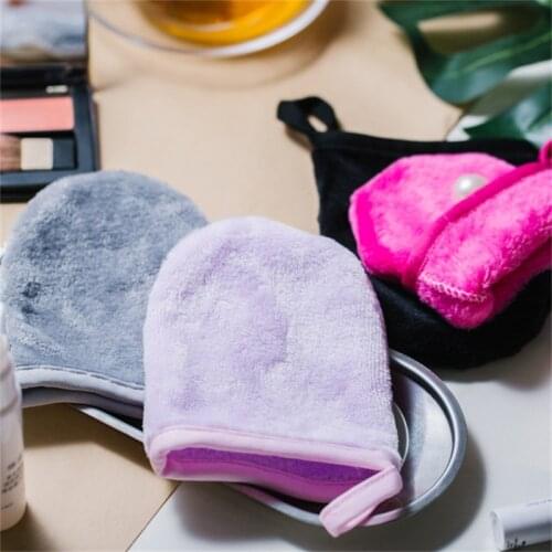 Reusable Makeup Remover Glove Microfiber Face Cleaning Glove Towel Soft Face Cleaner Pads Facial Deep Cleaning Skin Care Tools
