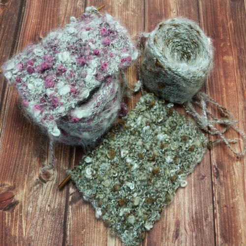 50g/Lot Mohair loop yarn for hand knitting wool Fancy crochet yarn Lana Knot Yarn to knitted Thick Colorful Line handmake DIY