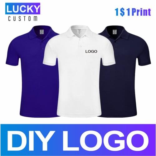 Mens Breathable POLO Shirt Short Sleeve Custom Print Embroidery LOGO Company Collective Workwear Custom Summer Shirt 3XL
