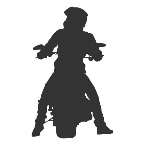 Man Riding Motorcycle Parked His Car And Looked At The Roadside Car Decals Car Rear view Mirror Sign Hot Selling FA551