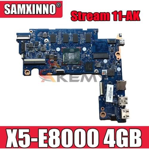 Laptop PC Motherboard Notebook for HP Stream 11-AK 11-AK1035NR DAY0QCMB8D0 L59929-601 DAY0QCMB8D0 Atom X5-E8000 4GB 32GeMMC