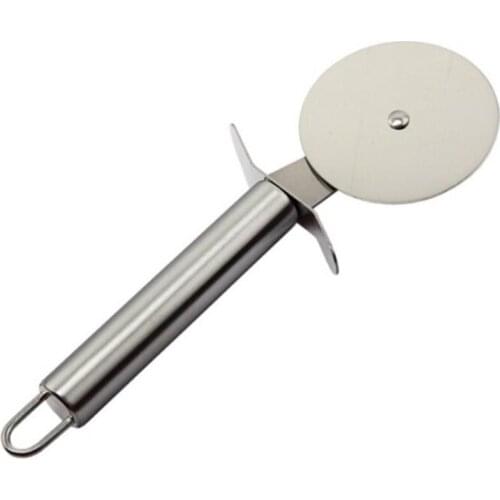 Stainless Steel Sharp Pizza Cutter Rolling Pancake Blade Wheel Slicer Kitchen Barkey Restaurant Supplies