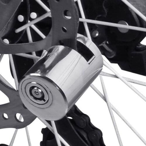 Wheel Up Security Anti Theft Heavy Duty Motorcycle Bicycle Moped Scooter Disk Brake Rotor Motorcycle Lock Bike Lock Alarm