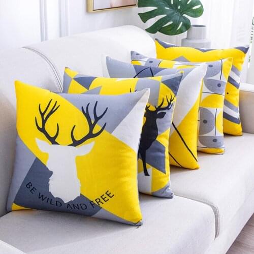 Dropshipping Removable Washable Cushion Pillow Square 40x40 Living Room Sofa Cushion Pillow Case Without Core Car Waist Cushion