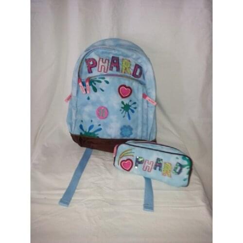 Girl backpack school and leisure PHARD + case-VINTAGE ITALY